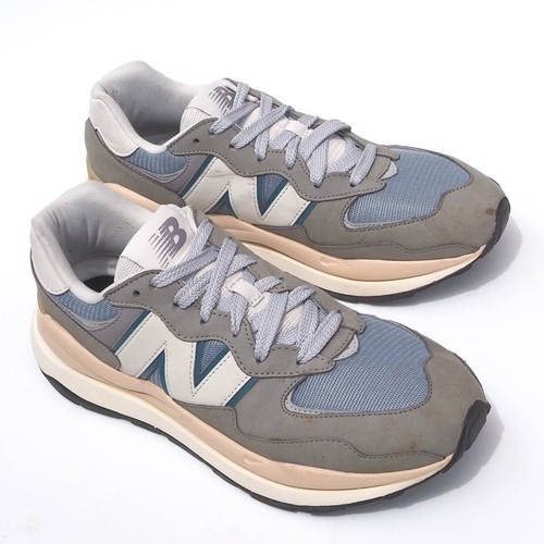New Balance M5740LLG Colore Grigio Blu Larghezza D Sneaker senza scatola Uomo Us10