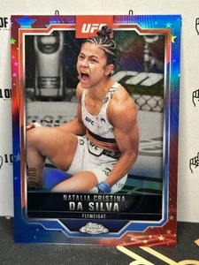 2025 Topps Chrome UFC Natalia Cristina Da Silva Red White Blue #39/88 SP Mint - Picture 1 of 2