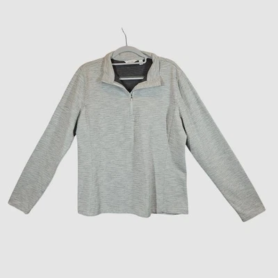 Suéter Pullover Dama Hagen Gris Media Cremallera Para Mujer XL Golf Atletismo Aire Libre Foto 1 de 4