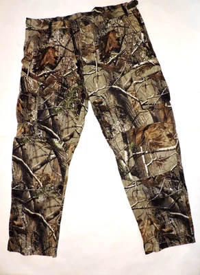 Game Winner Mens XL Realtree Camo Cargo Pants 100% Cotton Cinch Waist - Image 1 of 4
