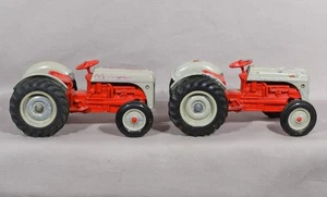 Ertl 1/16 Scale Two Ford 8N Tractors Red & Gray Diecast For Parts Or Repair - Picture 1 of 8