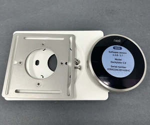 Nest Learning Thermostat 2nd Generation With Backplate WORKS GREAT - Picture 1 of 4