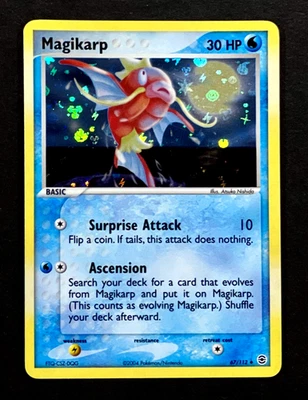2004 Pokemon MAGIKARP Ex FireRed & LeafGreen Set REVERSE HOLO Foil Card 67/112 - Image 1 of 4