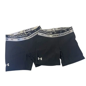 Under Armour Compression Shorts Bundle Athletic Performance Black Youth Medium - Picture 1 of 4