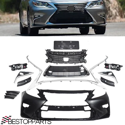 Fit Lexus ES350/ES300h 16-18 Front Bumper Kit &Grille Set &Molding Trim &Bracket Foto 1 de 4
