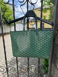 Goyard Tote Bag Green Monogram Luxury - Picture 1 of 10