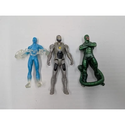 Lote de 3 figuras de acción de superhéroes Marvel Iron Man Iceman Scorpion Foto 1 de 4