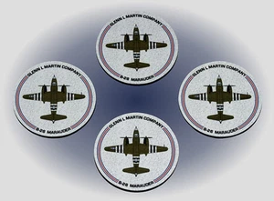 B-26 Marauder Coaster Set - Made in the USA - Picture 1 of 1