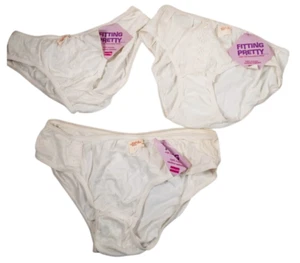3 Vintage Berkliff Size 7 Beige Sheer 70s Panties - New with Tags Made in USA - Picture 1 of 11