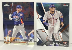 YULI GURRIEL 2018 TOPPS FINEST & Chrome 2 Lot FREE SHIPPING - Picture 1 of 5