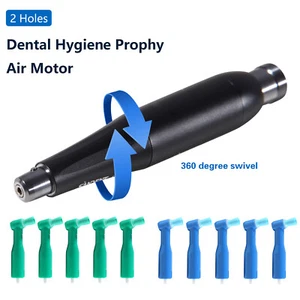 360 degree swivel dental hygiene prophy handpiece air motor 2 holes /105° Angles - Picture 1 of 46