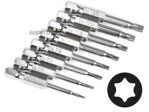 8pcs Hex Torx Bit Magnetic Head Wrench T5 T6 T8 T9 T10 T15 T20 T25 Tool Kit - Picture 1 of 4