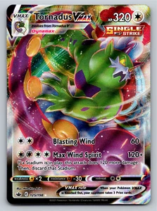 Tarjeta Pokémon Tornadus VMAX 125/198 Ultra Rara Chilling Reign - Casi Nueva - Imagen 1 de 2