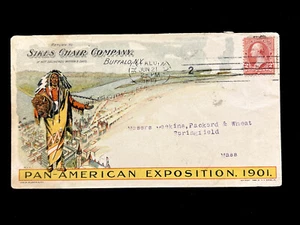 NY BUFFALO 1899 PAN AM EXPO MULTICOLOR COVER #267 ILLUS INDIAN CHIEF - Bild 1 von 2
