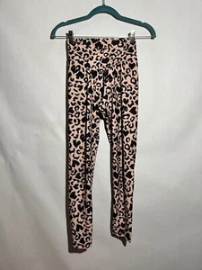 Beach Riot Cara Leggings Leopard Print Beige Black size S - Picture 1 of 7