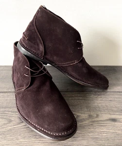 PAUL SMITH DAMSON LEATHER SUEDE CHUKKA BOOTS UK 8 EU 42 MADE IN ITALY BNIB - Picture 1 of 12