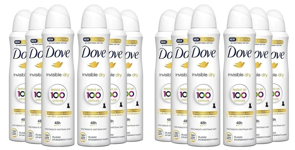 Dove Body Spray Antiperspirant Invisible Dry Clean Touch 150 Ml 48h