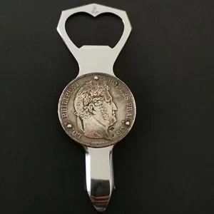 DECAPSULEUR ELOI PERNET 5 FRANCS ARGENT 1838 B ROUEN LOUIS PHILIPPE I FRANCE - Picture 1 of 10