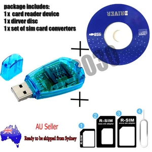 SIM Card Reader Writer Copy Cloner Backup GSM CDMA Win XP Vista Win7+adaptor - Zdjęcie 1 z 6
