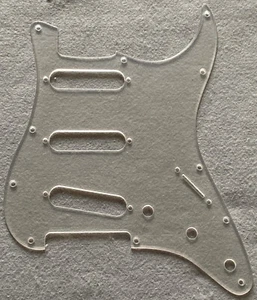 For Fender US 11 Hole Strat ST Stratocaster Guitar Pickguad Clear Transparent - Picture 1 of 7