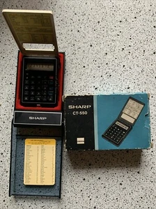 Taschenrechner/Uhr/Stoppuhr Sharp CT-550 Original Verpackung - Afbeelding 1 van 5