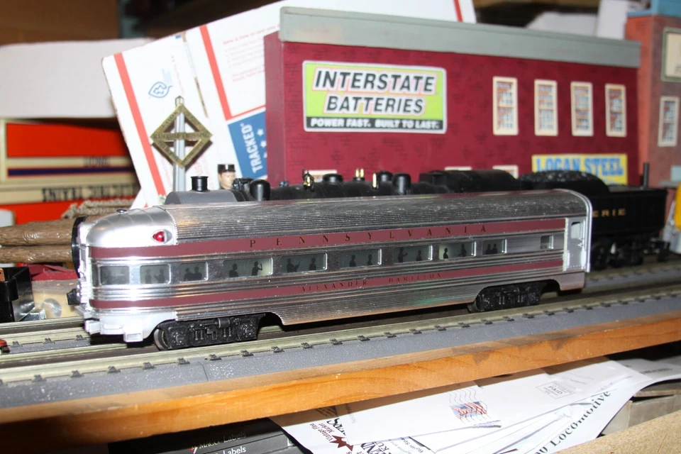 Lionel O Gauge # 9574 Pennsylvania RR USED Aluminum observation car no box - Image 1 of 1