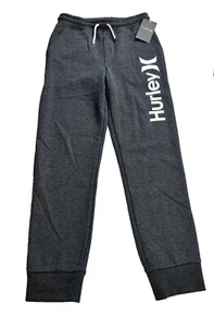 Hurley Boy's Fleece Joggers Everyday Sweatpants Youth M (10/12) Gray NWT $40 - Picture 1 of 9