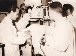 Italy Rome Professor Giacobini Heart Xray Cardiac Radiography Press Photo 1955 - Imagen 1 de 4