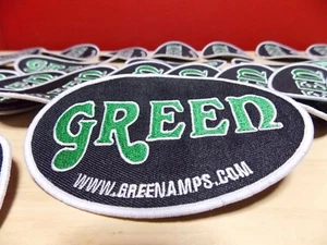 GREEN AMP Electricamp EMBROIDERED PATCH OFFICIAL TRADEMARK LOGO - Picture 1 of 4