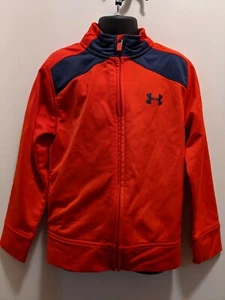 Under Armour Kids 5 Red Polyester Zip Up Jacket - Picture 1 of 9