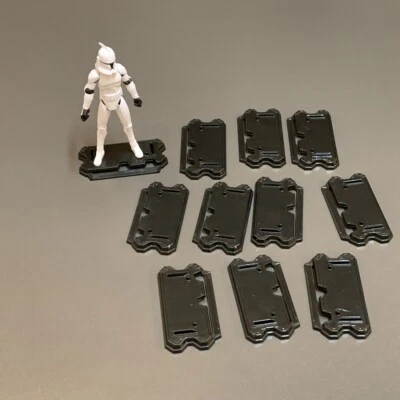 LOT 10 Star Wars Stand Base Display For 3.75'' Clone Trooper Figure Accessories - Image 1 of 4