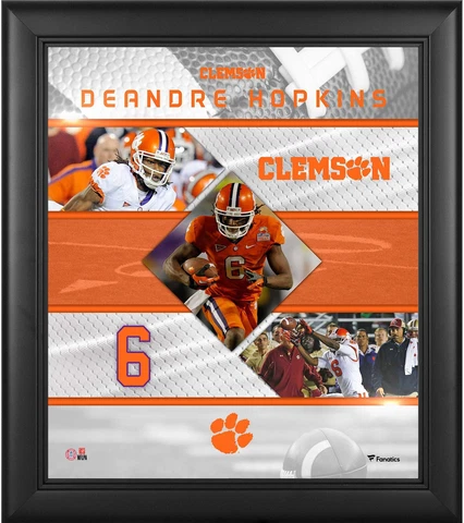 Deandre Hopkins Clemson Tigers Framed 15" x 17" Stitched Stars Collage Cover