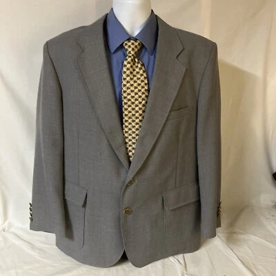 Chaqueta Blazer Barrington Para Hombre 44S 44 S Gris 2 Botones Tono Dorado ¡Envío Gratis! Foto 1 de 4