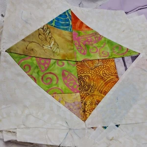 Edredón Batik Cuadrados 63 Piezas Prelavado Planchado 7" Colorido Tela Cuadrados - Imagen 1 de 7