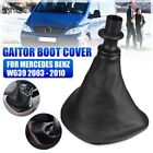 Black Pu Leather Gear Shift Stick Knob Gaitor Boot Cover For Mercedes Vito W639