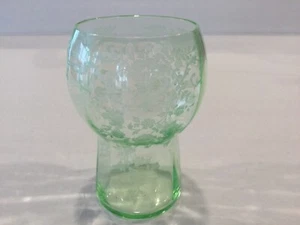 Vaso plano Cambridge Glass Portia VERDE 4 1/2" (6 disponibles) - Imagen 1 de 8