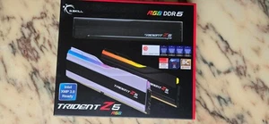 DDR5 G.Skill Trident Z5 RGB Noir - 32 Go (2 x 16 Go) 7200 MHz - CAS 34 - Afbeelding 1 van 2