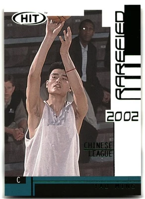 Sage Hit #R27 2002 Yao Ming novato esmeralda raro Foto 1 de 2