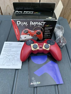 Performance Dual Impact GamePad for PlayStation Red game console - Image 1 of 4