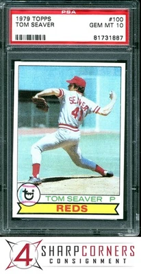 Topps #100 1979 Tom Seaver Reds Hof PSA 10 Foto 1 de 3
