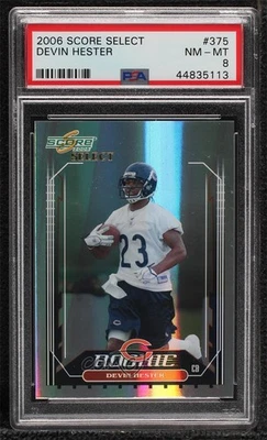 2006 Score Select Rookie /599 Devin Hester #375 PSA 8 Rookie RC HOF - Image 1 of 2