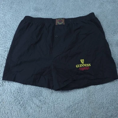 Мужские боксерские шорты Guinness большой размер черный хлопок пиво логотип шезлонг пижама - Изображение 1 из 4