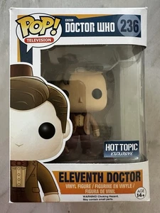 Funko Pop! DOCTOR WHO Eleventh 11th Doctor #236 Hot Topic w/Mop and Fez - Picture 1 of 5