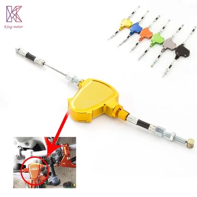 Motorcycle Dirt Bike Gold Stunt Clutch Pull Cable Lever Replacement Easy System - Изображение 1 из 4