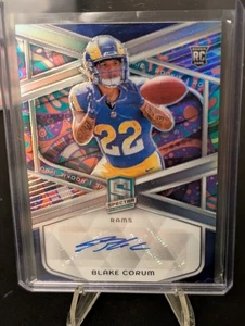 2024 Panini Spectra Blake Corum Psychedelic Rookie /5 SSP RC autograph - Picture 1 of 2