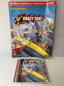 Crazy Taxi (Sega Dreamcast, 2000) Cib Clean Disc Tested & Strategy Guide