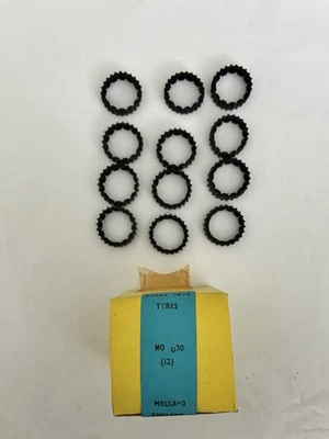 Dinky Toys 030 Rubber Tracked Tyres Pack Of 12