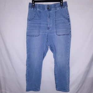 White House Black Market Jeans Gr. 12 Blau Extra High Rise Relaxed Ankle - Bild 1 von 8