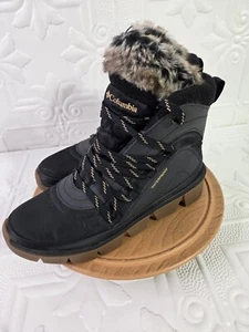 Columbia Keetley Stivali Invernali Shorty Isolati, Nero, Pelliccia Donna Taglia 9 - Foto 1 di 12