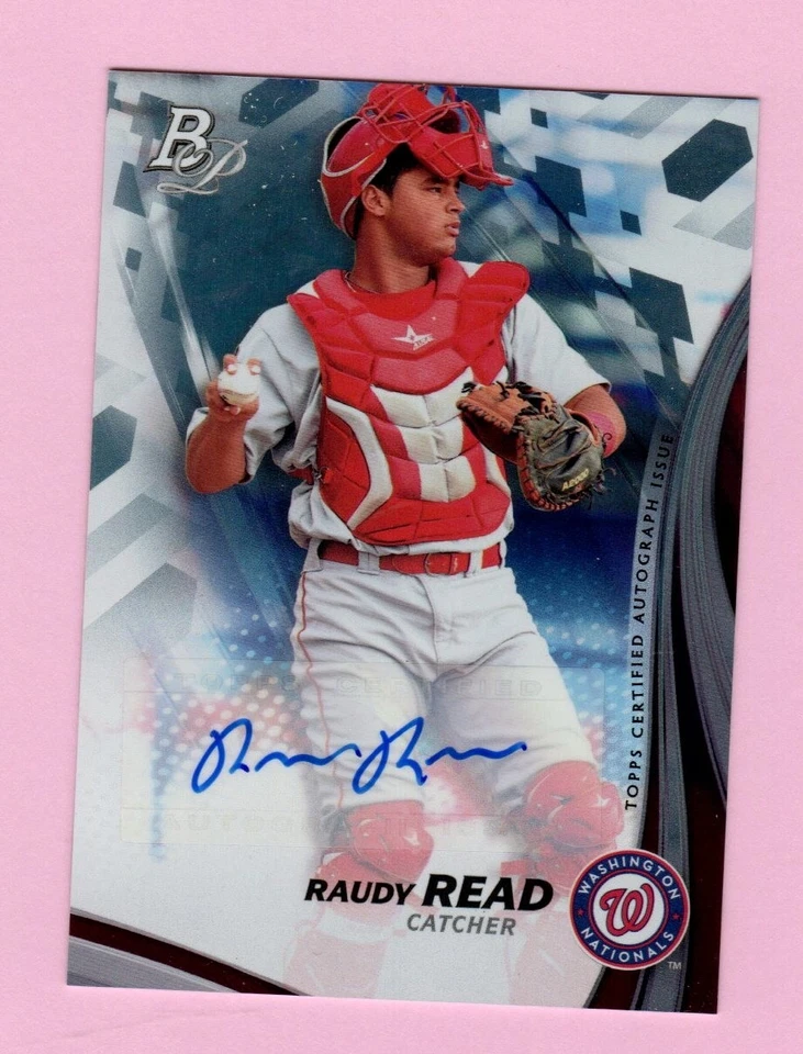 2017 Bowman Platinum Raudy Read Top Prospects Autograph #TPA-RR Nationals (2FO) - Image 1 of 1